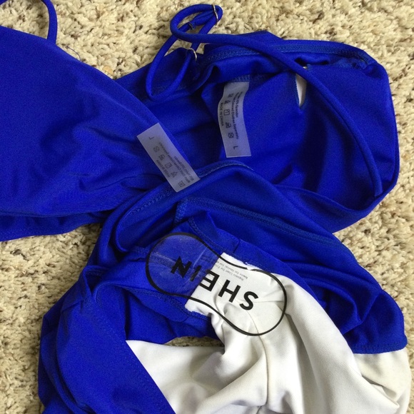 SHEIN 2 Piece Bathing Suit Bundle Lot of 2 Size L - Picture 4 of 6